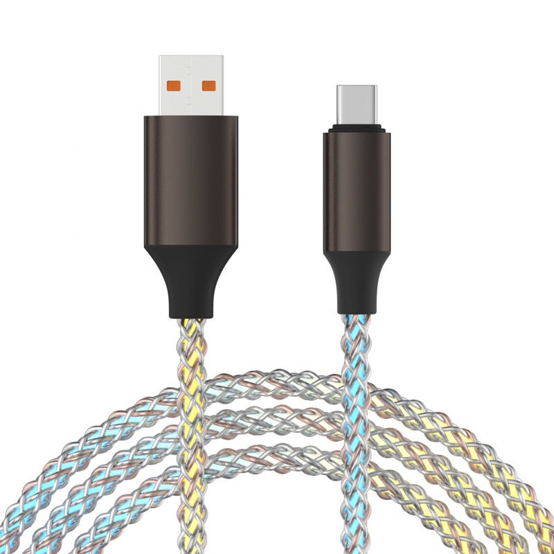 Câble Chargeur RGB 66W - Recharge rapide et colorée