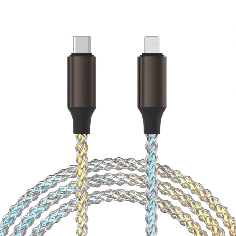 Câble Chargeur RGB 66W - Recharge rapide et colorée